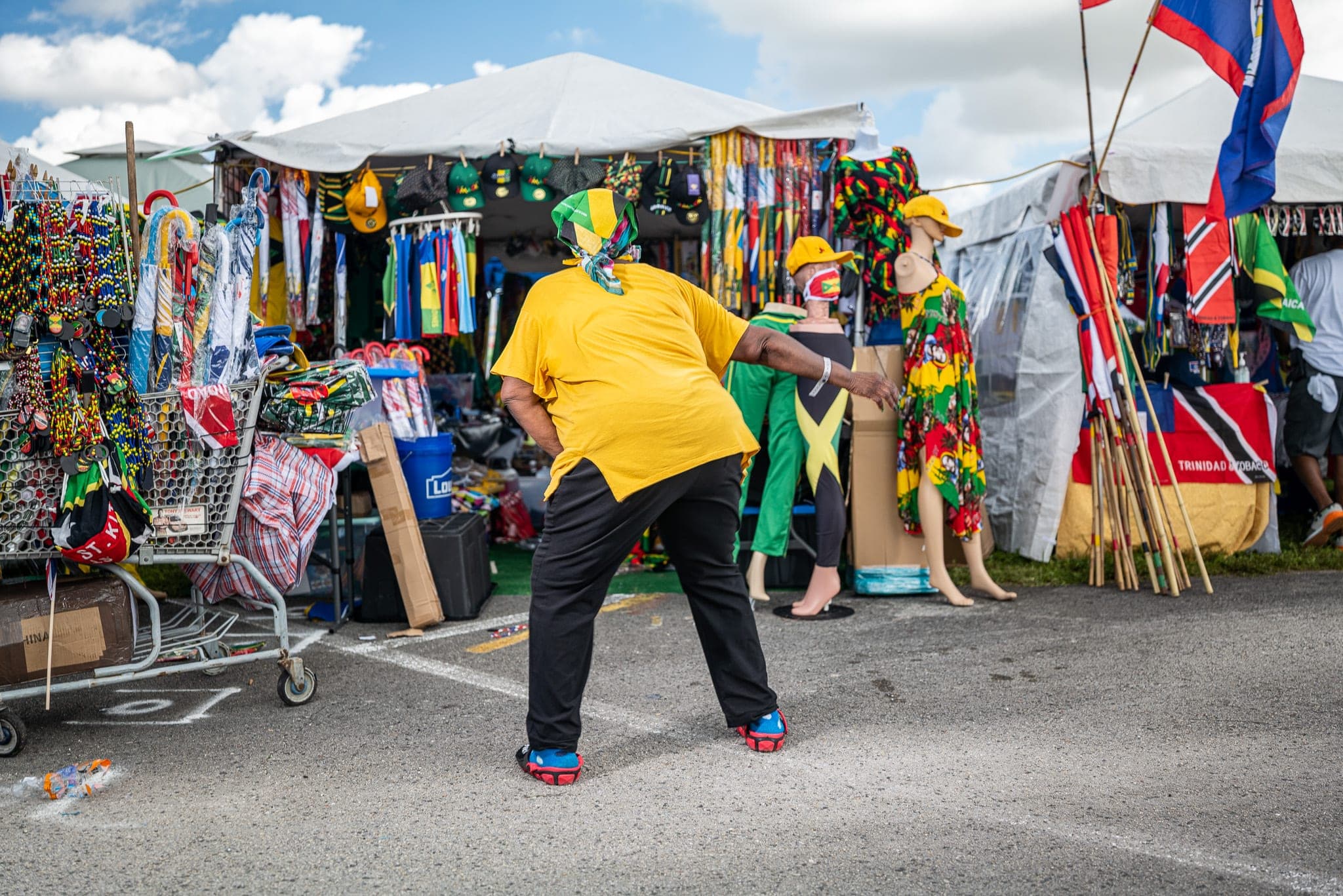 A vibrant community market — the breadth of the mission world StoryOS is built for